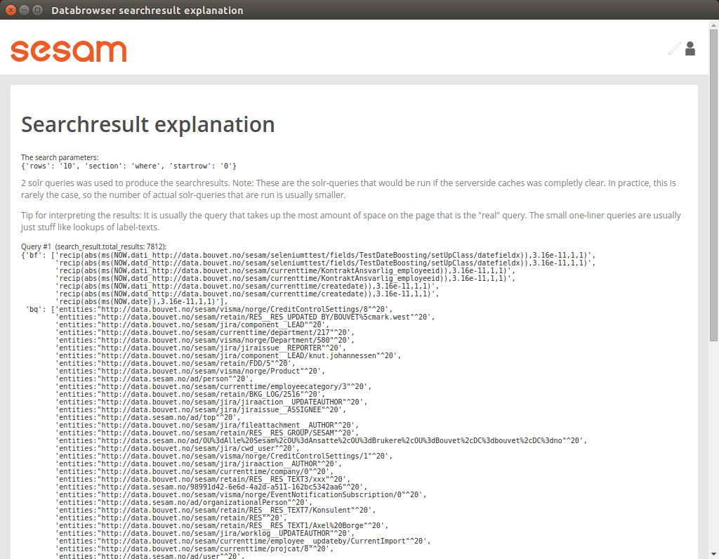 Searchresult explanation page screenshot